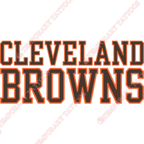 Cleveland Browns Customize Temporary Tattoos Stickers NO.480